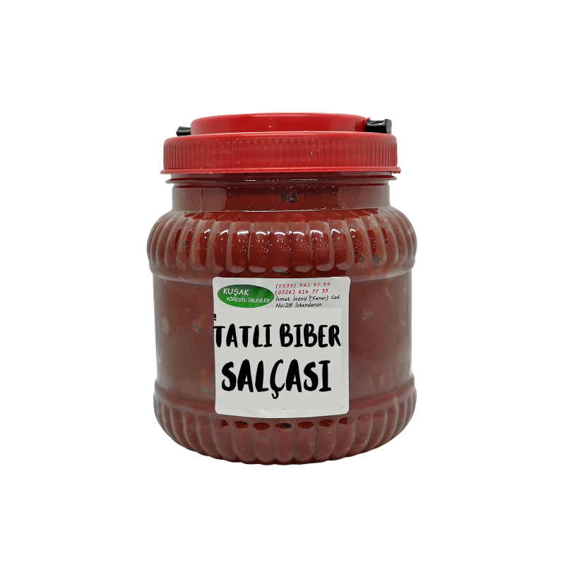 TATLI BİBER SALÇASI GÜNEŞ KURUTMA EV YAPIMI 1 KG